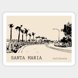 Santa Maria California Sticker